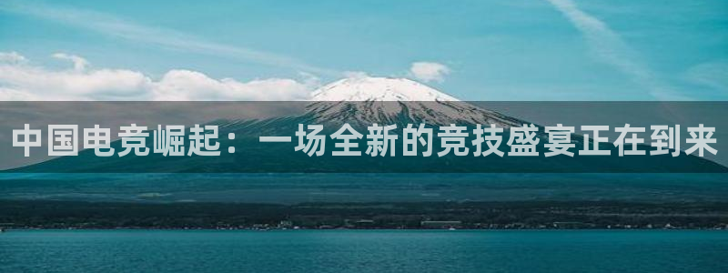 必赢电竞：中国电竞崛起：一场全新的竞技盛宴正在到来